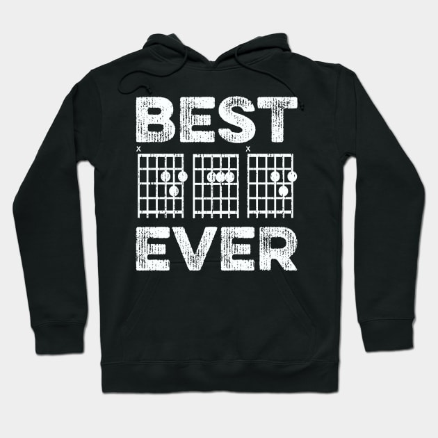 Best Dad Ever Guitar Notes Hoodie by DetourShirts